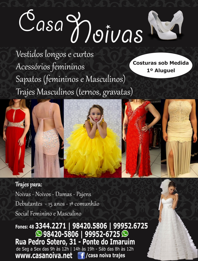 Aluguel de best sale trajes brusque